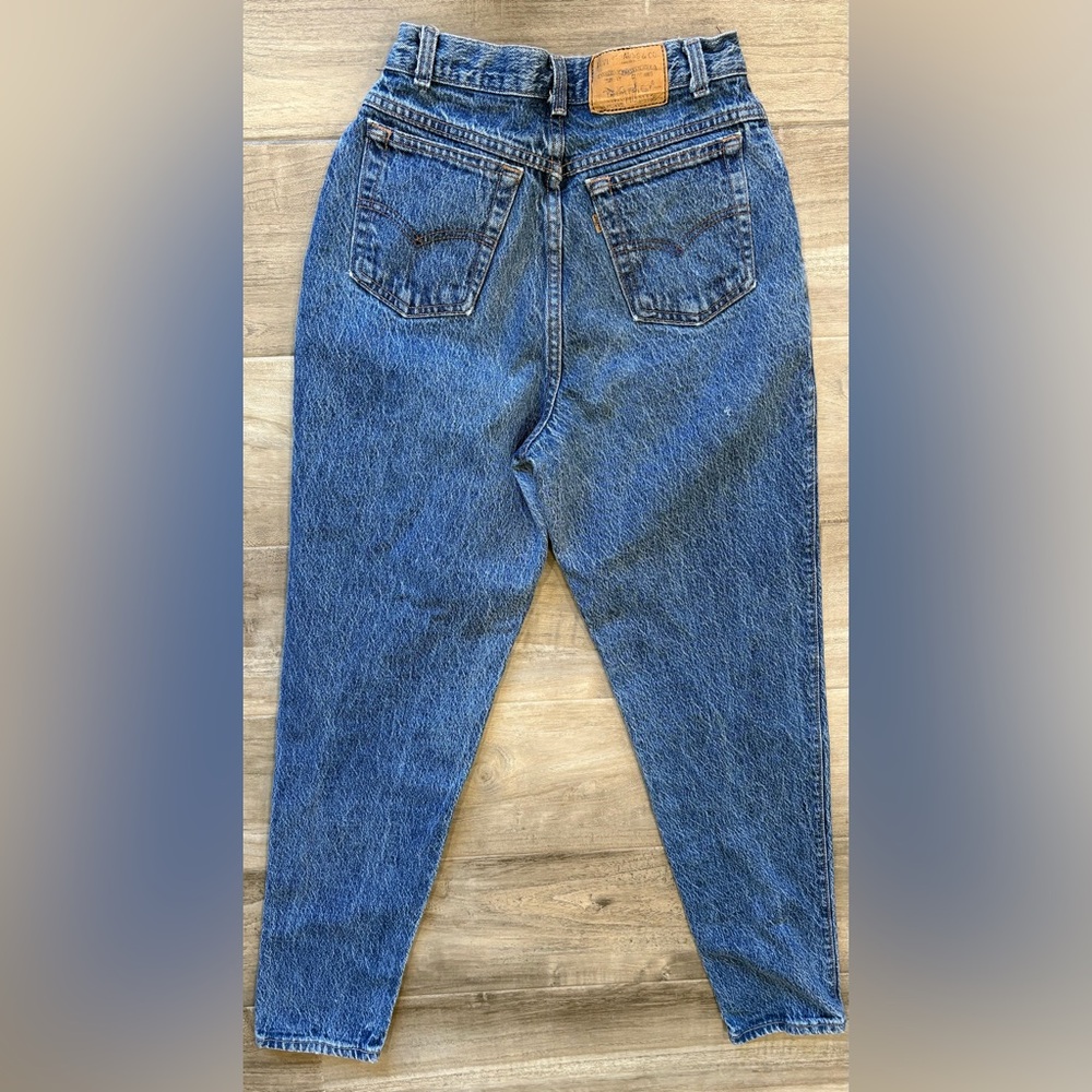 Vintage Sz 10 RARE ORANGE TAB acid wash 80s LEVIS!!! - Picture 2 of 7